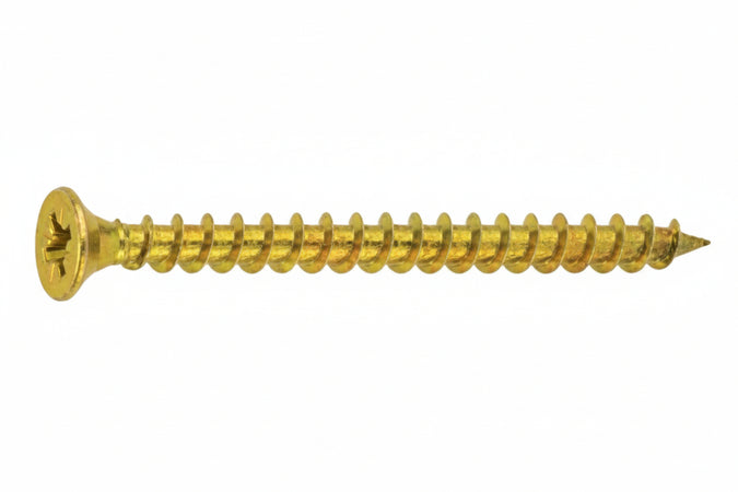Vite Truciolare Tsp Cava Pz Interamente Filettata In Acciaio Ottonato- - Ø Mm.6,0X60 - 200 Pezzi Ambrovit