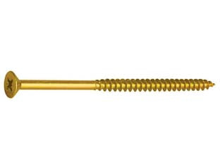 Vite Truciolare Tsp Cava Pz Parzialmente Filettata In Acciaio Ottonato- - Ø Mm.4,5X70 - 200 Pezzi Ambrovit