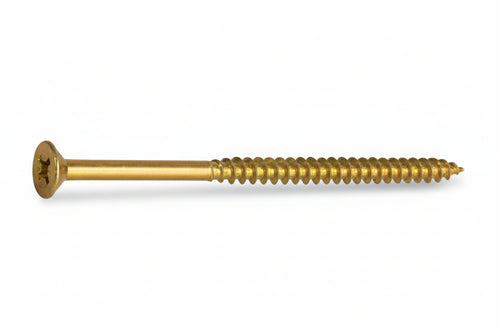 Vite Truciolare Tsp Cava Pz Parzialmente Filettata In Acciaio Ottonato- - Ø Mm.5,0X70 - 200 Pezzi Ambrovit