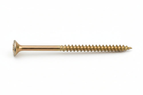 Vite Truciolare Tsp Cava Pz Parzialmente Filettata In Acciaio Ottonato- - Ø Mm.5,0X80 - 200 Pezzi Ambrovit