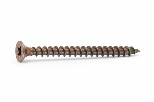 Vite Truciolare Tsp Cava Pz Interamente Filettata In Acciaio Bronzato- - Ø Mm.3,5X40 - 500 Pezzi Ambrovit