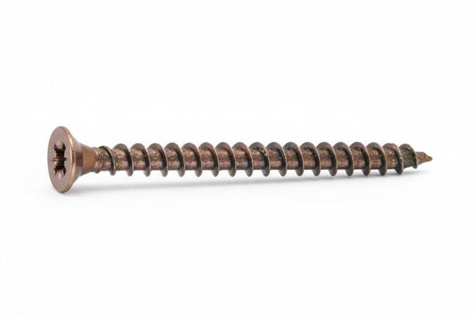 Vite Truciolare Tsp Cava Pz Interamente Filettata In Acciaio Bronzato- - Ø Mm.3,5X40 - 500 Pezzi Ambrovit
