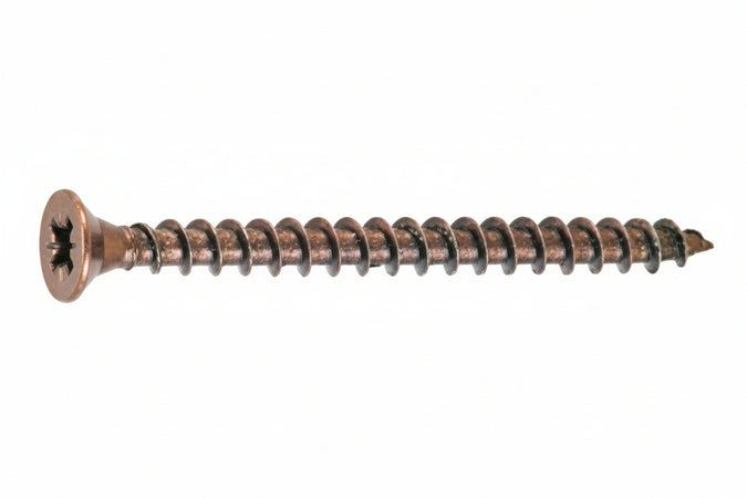 Vite Truciolare Tsp Cava Pz Interamente Filettata In Acciaio Bronzato- - Ø Mm.4,5X20 - 500 Pezzi Ambrovit