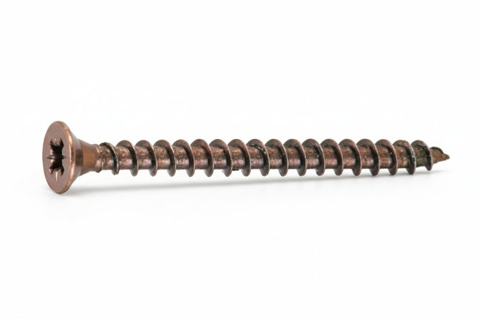 Vite Truciolare Tsp Cava Pz Interamente Filettata In Acciaio Bronzato- - Ø Mm.5,0X50 - 200 Pezzi Ambrovit