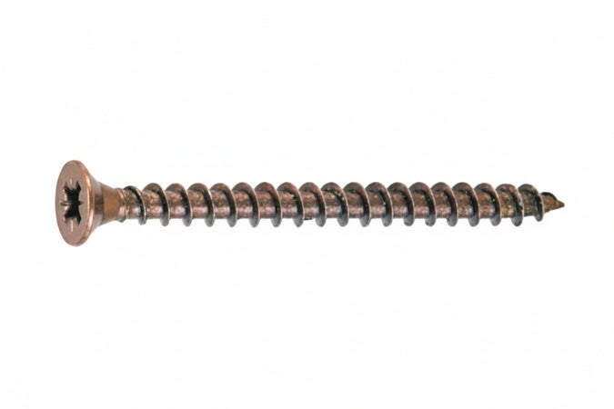 Vite Truciolare Tsp Cava Pz Interamente Filettata In Acciaio Bronzato- - Ø Mm.5,0X60 - 200 Pezzi Ambrovit