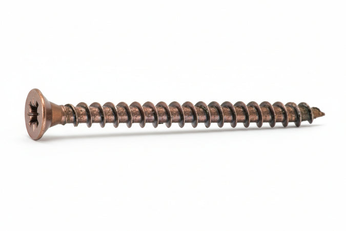 Vite Truciolare Tsp Cava Pz Interamente Filettata In Acciaio Bronzato- - Ø Mm.6,0X40 - 200 Pezzi Ambrovit