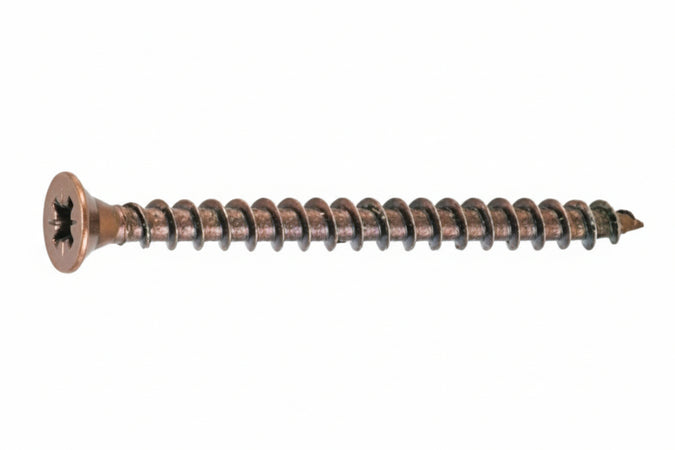 Vite Truciolare Tsp Cava Pz Interamente Filettata In Acciaio Bronzato- - Ø Mm.6,0X50 - 200 Pezzi Ambrovit