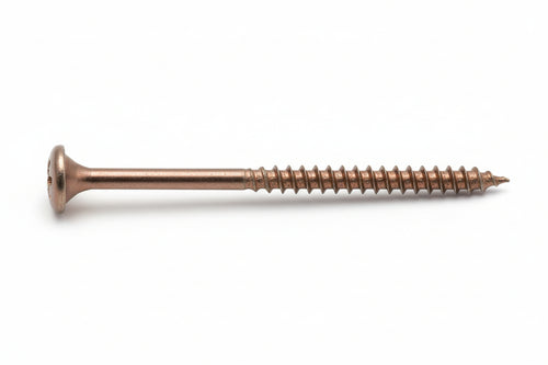 Vite Truciolare Tsp Cava Pz Parzialmente Filettata In Acciaio Bronzato- - Ø Mm.4,0X80 - 200 Pezzi Ambrovit