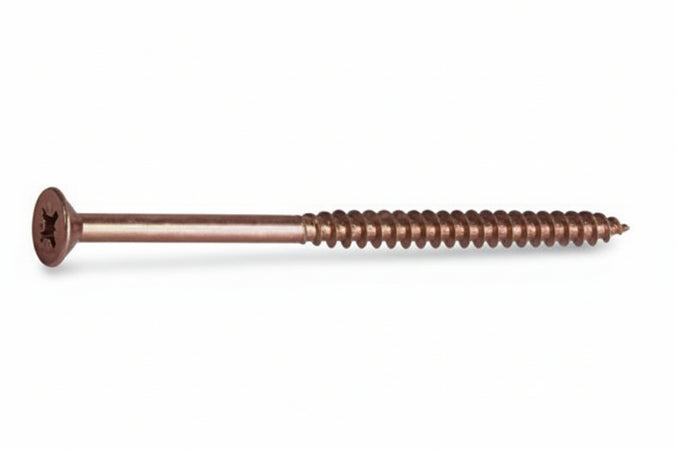 Vite Truciolare Tsp Cava Pz Parzialmente Filettata In Acciaio Bronzato- - Ø Mm.5,0X80 - 200 Pezzi Ambrovit