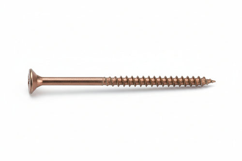 Vite Truciolare Tsp Cava Pz Parzialmente Filettata In Acciaio Bronzato- - Ø Mm.6,0X80 - 200 Pezzi Ambrovit