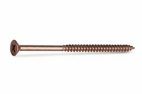 Vite Truciolare Tsp Cava Pz Parzialmente Filettata In Acciaio Bronzato- - Ø Mm.6,0X120 - 100 Pezzi Ambrovit