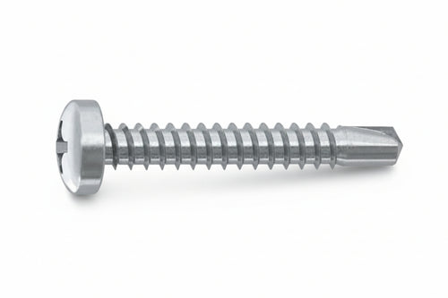 Vite Autoperforante Tc Cava Ph In Acciaio Zincato Bianco- - Ø Mm.3,5X25 - 1000 Pezzi Ambrovit