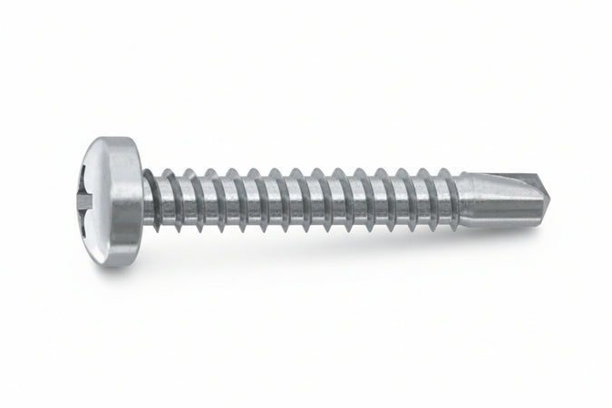 Vite Autoperforante Tc Cava Ph In Acciaio Zincato Bianco- - Ø Mm.3,5X25 - 1000 Pezzi Ambrovit