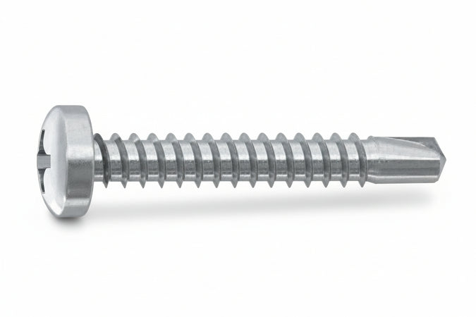 Vite Autoperforante Tc Cava Ph In Acciaio Zincato Bianco- - Ø Mm.3,9X25 - 1000 Pezzi Ambrovit