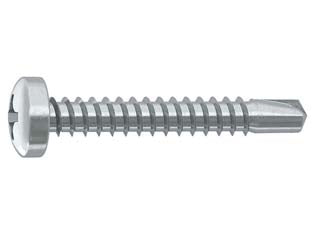 Vite Autoperforante Tc Cava Ph In Acciaio Zincato Bianco- - Ø Mm.3,9X38 - 500 Pezzi Ambrovit