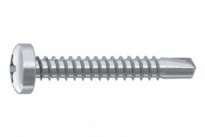 Vite Autoperforante Tc Cava Ph In Acciaio Zincato Bianco- - Ø Mm.4,2X25 - 1000 Pezzi Ambrovit