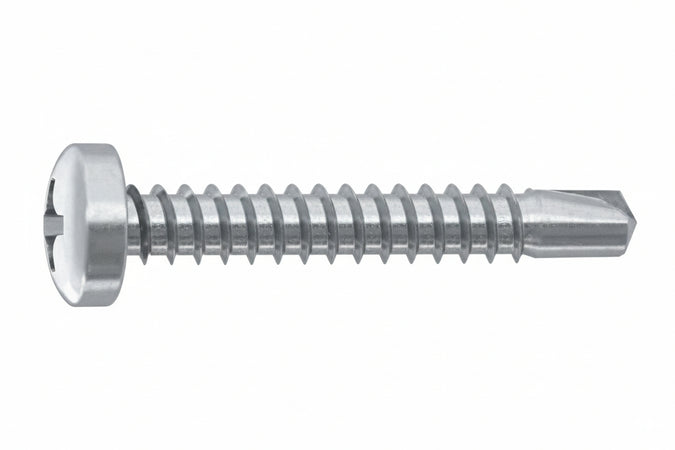 Vite Autoperforante Tc Cava Ph In Acciaio Zincato Bianco- - Ø Mm.4,2X38 - 500 Pezzi Ambrovit