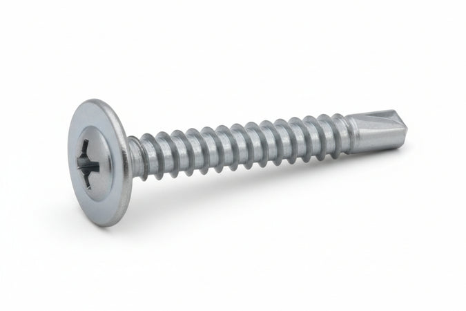 Vite Autoperforante Tmt Ranellata Cava Ph In Acciaio Zincato Bianco- - Ø Mm.4,2X19 - 1000 Pezzi Ambrovit