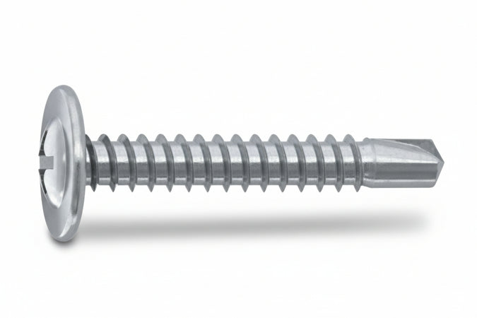 Vite Autoperforante Tmt Ranellata Cava Ph In Acciaio Zincato Bianco- - Ø Mm.4,2X32 - 500 Pezzi Ambrovit