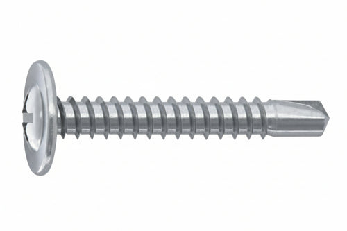 Vite Autoperforante Tmt Ranellata Cava Ph In Acciaio Zincato Bianco- - Ø Mm.4,8X35 - 500 Pezzi Ambrovit