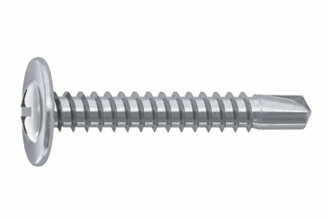 Vite Autoperforante Tmt Ranellata Cava Ph In Acciaio Zincato Bianco- - Ø Mm.4,8X35 - 500 Pezzi Ambrovit