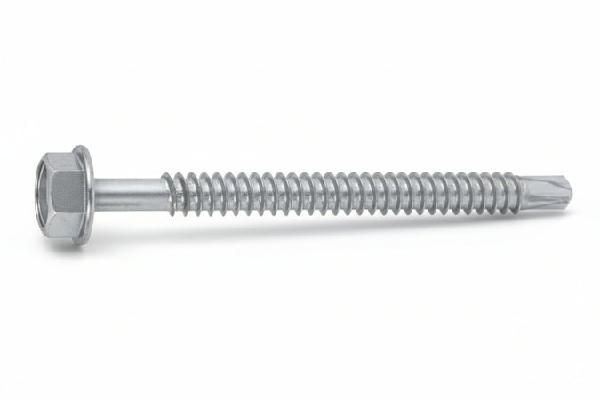 Vite Tirafondi Per Metallo Autoperforante In Acciaio Zincato Bianco- - Ø Mm.4,2X19 - 1000 Pezzi Ambrovit