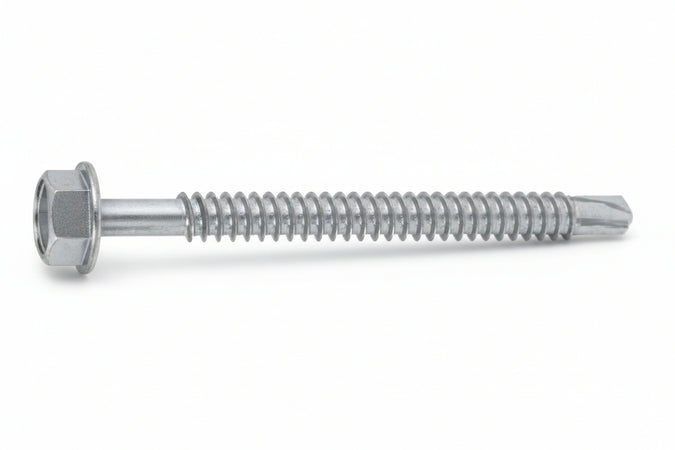 Vite Tirafondi Per Metallo Autoperforante In Acciaio Zincato Bianco- - Ø Mm.4,8X16 - 1000 Pezzi Ambrovit