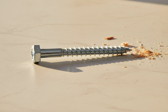 Vite Tirafondi Per Legno Classe 4.8 Din-571 Uni-704- - Ø Mm.8X60 - 100 Pezzi Ambrovit