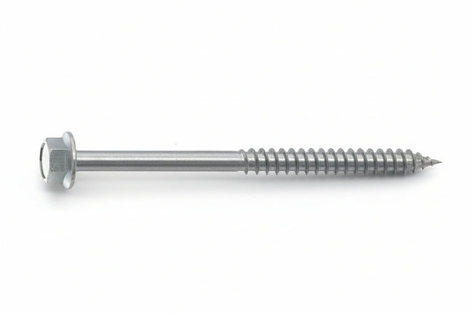 Vite Tirafondi Per Legno Testa Esagono- - Ø Mm.6,5X140 - 100 Pezzi Ambrovit