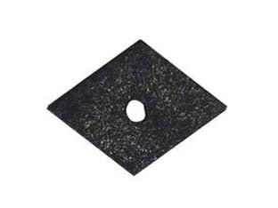 Rondella A Rombo In Ruberoide Rg- - Mm.27X27 - 100 Pezzi Friulsider