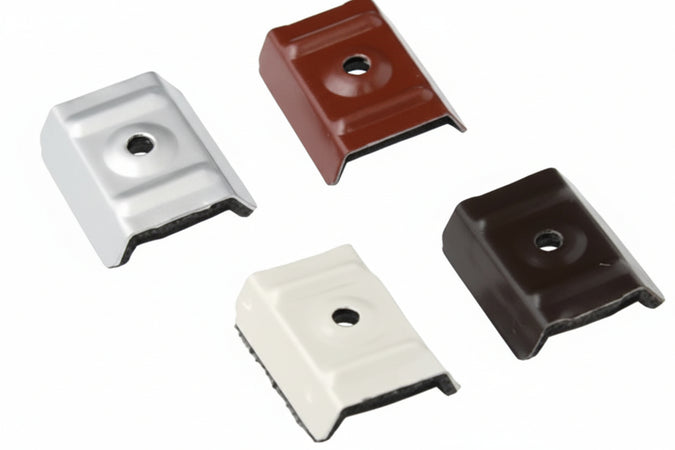 Cappellotto Coperture Gregate In Acciaio Zincato Greca Mm.19-22- - Mm.23/33X50X13H - Finit. Testa Di Moro Ral8017 - 100 Pezzi Friulsider