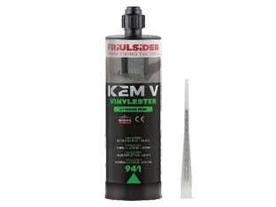 Ancorante Chimico Vinilestere Kem V-Vinylester- - Ml.420 In Cartuccia - 2 Pezzi Friulsider