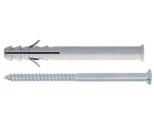 Tassello Prolungato In Nylon Per Serramenti Con Vite Zincata Bianca Tup- - Ø Mm.10X135 Vite Ø Mm.7X145 Spess. Fiss. Mm.85 - 50 Pezzi Friulsider