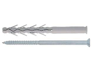 Tassello In Nylon Prolungato Ad Elevata Espansione Con Vite Tup4- - Ø Mm.8X80 Vite Ø Mm.5,5X85 Spess.Fissaggio Mm.10 - 100 Pezzi Friulsider