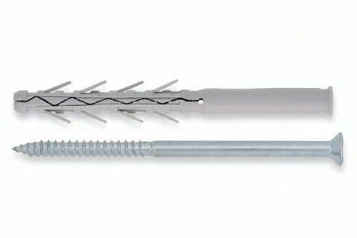 Tassello In Nylon Prolungato Ad Elevata Espansione Con Vite Tup4- - Ømm.8X100 Vite Ømm.5,5X105 Spess.Fissaggio Mm.30 - 50 Pezzi Friulsider