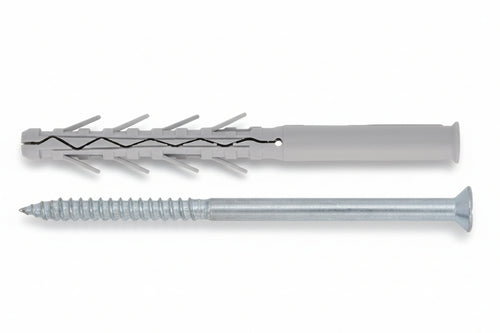 Tassello In Nylon Prolungato Ad Elevata Espansione Con Vite Tup4- - Ømm.8X120 Vite Ømm.5,5X125 Spess.Fissaggio Mm.50 - 50 Pezzi Friulsider
