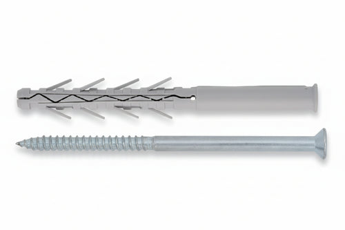 Tassello In Nylon Prolungato Ad Elevata Espansione Con Vite Tup4- - Ømm.10X115 Vite Ømm.7X120 Spess.Fissaggio Mm.45 - 50 Pezzi Friulsider