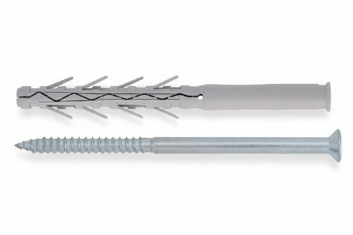 Tassello In Nylon Prolungato Ad Elevata Espansione Con Vite Tup4- - Ømm.10X135 Vite Ømm.7X140 Spess.Fissaggio Mm.65 - 50 Pezzi Friulsider