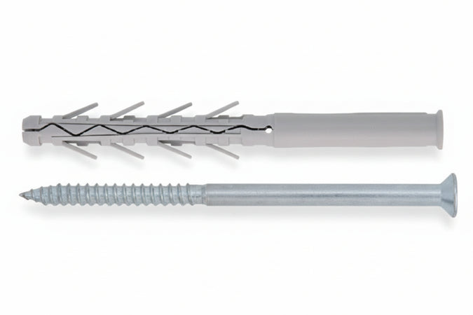 Tassello In Nylon Prolungato Ad Elevata Espansione Con Vite Tup4- - Ømm.10X135 Vite Ømm.7X140 Spess.Fissaggio Mm.65 - 50 Pezzi Friulsider