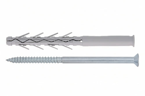 Tassello In Nylon Prolungato Ad Elevata Espansione Con Vite Tup4- - Ø Mm.10X160 Vite Ø Mm.7X160 Spes.Fissaggio Mm.90 - 50 Pezzi Friulsider