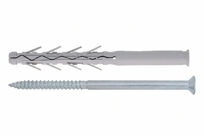 Tassello In Nylon Prolungato Ad Elevata Espansione Con Vite Tup4- - Ø Mm.10X160 Vite Ø Mm.7X160 Spes.Fissaggio Mm.90 - 50 Pezzi Friulsider