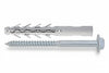 Tassello Prolungato In Nylon Con Vite Ter Zincata Bianca Tupp- - Ø Mm.16X140 Vite Ø Mm.12X150 Spes.Fissag.Mm.45 - 25 Pezzi Friulsider
