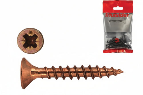 Viti Per Truciolare Tps Pozidrive Bronzate- - Ø Mm.3X16 In Blister Pz.50 - 10 Blister Friulsider