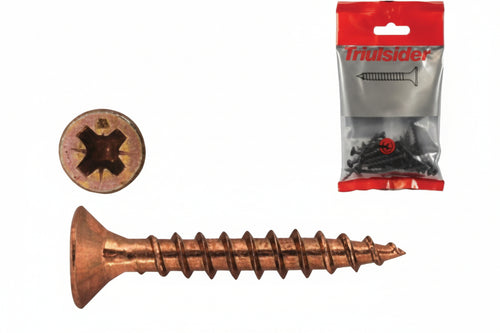 Viti Per Truciolare Tps Pozidrive Bronzate- - Ø Mm.3X30 In Blister Pz.50 - 10 Blister Friulsider