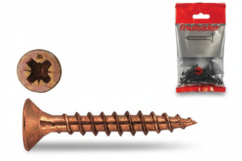 Viti Per Truciolare Tps Pozidrive Bronzate- - Ø Mm.3X35 In Blister Pz.50 - 10 Blister Friulsider