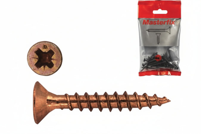 Viti Per Truciolare Tps Pozidrive Bronzate- - Ø Mm.4X45 In Blister Pz.25 - 10 Blister Friulsider