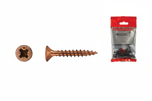 Viti Per Truciolare Tps Pozidrive Bronzate- - Ø Mm.4X60 In Blister Pz.25 - 10 Blister Friulsider