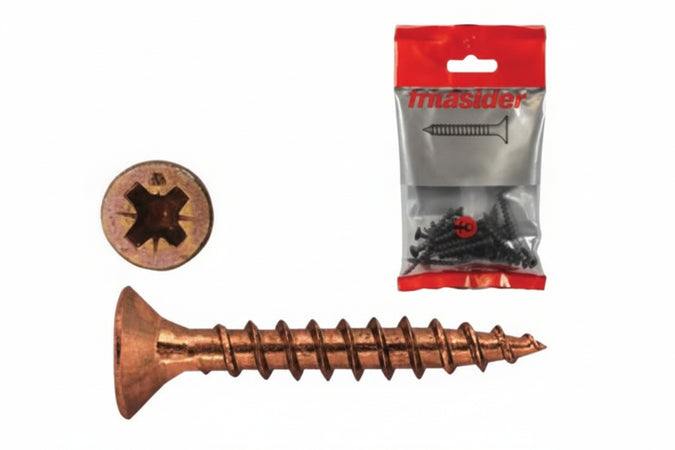 Viti Per Truciolare Tps Pozidrive Bronzate- - Ø Mm.4,5X70 In Blister Pz.25 - 10 Blister Friulsider