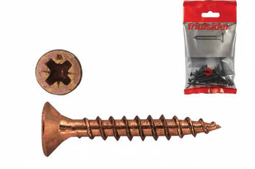 Viti Per Truciolare Tps Pozidrive Bronzate- - Ø Mm.6X60 In Blister Pz.25 - 5 Blister Friulsider