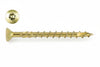Viti Per Truciolare Testa Svasata Torx Acciaio Zincato Giallo- - Ø Mm.4X50 Filetto Mm.30 - Torx T20 - 200 Pezzi Ambrovit